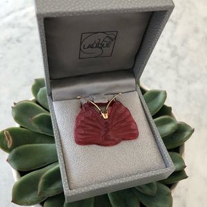 LALIQUE Limited Edition Red Fairy Necklace 🧚🏼‍♀️